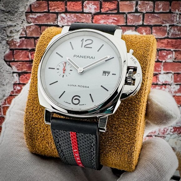 Panerai Luminor Due Luna Rossa White Dial 42mm -FULL SET– PAM01381 – MSRP $7800 - Picture 5 of 15